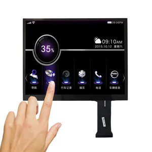 Painel de controle com tela de toque grande para carro de 9.7 polegadas, quiosque digital com tela de toque capacitivo