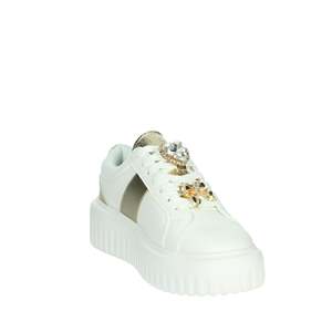 Zapatillas Deportivas para Mujer Braccialini, Blancas con Plataforma Dorada, Estilo Moderno - Product Image 5