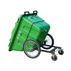 Nouveau style ! <span class=keywords><strong>Poubelle</strong></span> à déchets en plastique à pousser à la main de 400 l / <span class=keywords><strong>poubelle</strong></span> / bac à poussière - Product Image 5