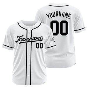 Maillots de baseball personnalisés en gros avec logo imprimé, antibactériens, séchage rapide, respirants, pour hommes, avec nom et numéro d'équipe personnalisés, faible MOQ - Product Image 4
