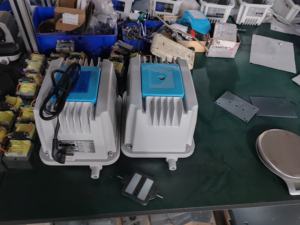 물고기 연못 어항 220v 거실 사용을위한 공기 펌프 현대 플라스틱 초대형 가스량 산소 펌프 - Product Image 3