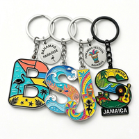 Suvenir Pulau Tropis Seychelles Kustomisasi Langsung dari Pabrik, Gantungan Kunci & Cincin Kunci Berbahan Paduan Seng dengan Desain Kura-Kura Kartun yang Modis dan Berlapis Enamel Lunak