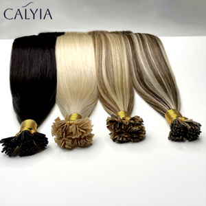 ผมต่อปลายแบนเคราตินแน่นสองชั้นต่อผมคนยุโรป100% - Product Image 1