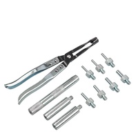 Ensemble d'outils de réparation automobile rouge Kit d'installation de dissolvant de joint de soupape 11 pièces