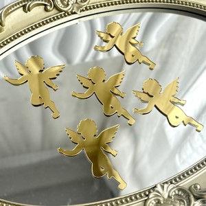 Ins ลมอะคริลิคคัพเค้กตกแต่งมงกุฎ<span class=keywords><strong>ผีเสื้อ</strong></span>ใบ Feather Angel ปาร์ตี้ขนมตกแต่งโต๊ะเค้ก Toppers ขายส่ง - Product Image 6