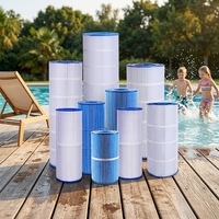 Cartouches et système de filtration pour piscine YUNDA PLFS8M150 avec tissu trilobal avancé certifié IAPMO, débit élevé SQ.FT450