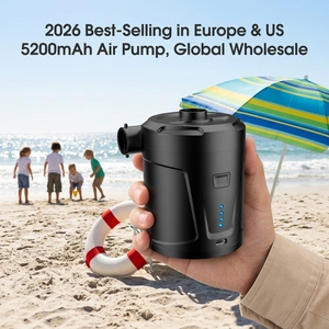 Bomba de Ar Portátil Recarregável 5200mAh com Suporte para Logotipo Personalizado, Acessório de Camping e Vácuo para Viagem - Mais Vendido - Product Image 1