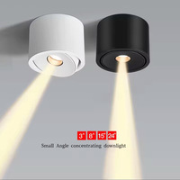 Plafonnier LED minimaliste d'intérieur, montage en surface, lumière de plafond moderne, petit spot LED rond décoratif