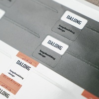 Étiquettes personnalisées pour bijoux et vêtements avec logo en relief, revêtement UV, imperméables et résistantes à l'huile, couleurs Pantone personnalisées