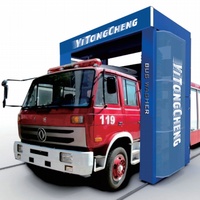 Station de lavage de voitures mobile sans balais, autoportée, avec contrôle de paiement par carte de crédit et espèces, pour camions lourds, à commande manuelle, à vendre
