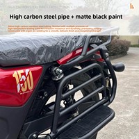 Rak Belakang Haojue DN150 Model Baru, Pijakan Kaki Lipat Samping, Hitam Doff, Tebal, Aksesoris Motor, Kompatibel Haojue Cina