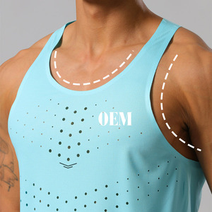 Chaleco Deportivo Casual para <span class=keywords><strong>Hombre</strong></span>, Sin Costuras, de Secado Rápido, con Cintas Adhesivas, para Gimnasio, Running, Entrenamiento, Maratón, Ligero - Product Image 1