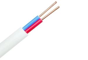 悦华 BVVB 2芯<span class=keywords><strong>3</strong></span>芯白色护套扁平电缆1.5mm/2mm/4mm/6mm无氧铜实心导体PVC绝缘线 - Product Image 5