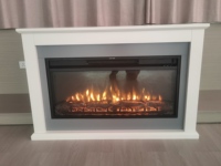 Nouveau design foyer à bûche décoratif 23 ''26'' 30 ''36'' po foyer électrique encastré avec manteau