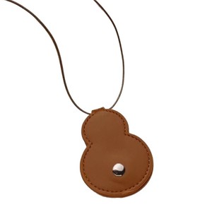 Leather gourd-shaped neck <b>clip</b>, summer snap-button glasses <b>clip</b>, travel clothing accessory sunglasses <b>clip</b> - Product Image 5