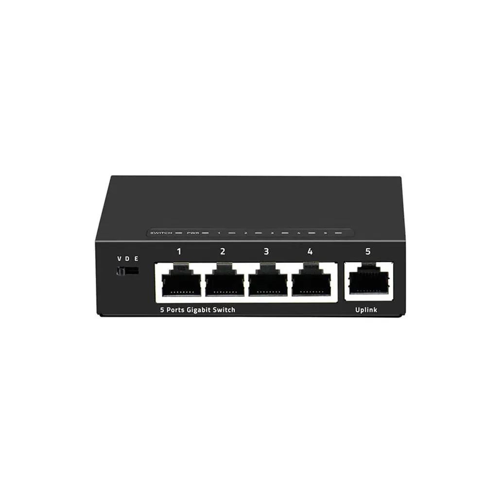 network Ethernet Hub RJ45 5 Port 100/1000M Switch Unmanageable