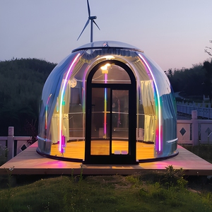 Dôme géodésique extérieur <span class=keywords><strong>en</strong></span> plastique PC, <span class=keywords><strong>chambre</strong></span> <span class=keywords><strong>bulle</strong></span> rigide <span class=keywords><strong>en</strong></span> PC pour glamping, idéal pour la location d'hébergements de mariage - Product Image 1
