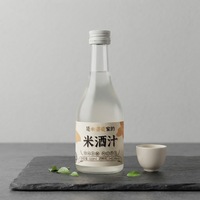 Vino de Arroz de Sabor Original al por Mayor con Etiqueta Privada, 310ml, 2% Vol., Bebida Alcohólica Fermentada Dulce Embotellada