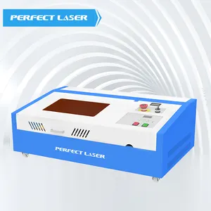 Máquina de gravação a laser Perfect Laser 40W barata mini co2 para artesanato em couro e publicidade de selos