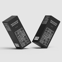 Boîte en carton personnalisée OEM ODM, boîte rigide avec impression couleur, boîte d'emballage noire avec logo, vente en gros