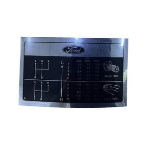 Calcomanía con Patrón de Cambio Ford, Aluminio, Transmisión de 8 Velocidades, Piezas para Tractor - Product Image 1