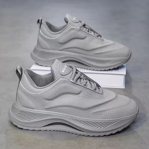 Men's Classic Closed Toe Spring 2025 New Zipper Sports Casual Net Upper Breathable <b>Waterproof</b> <b>Shoes</b> Work Protection - Product Image 2