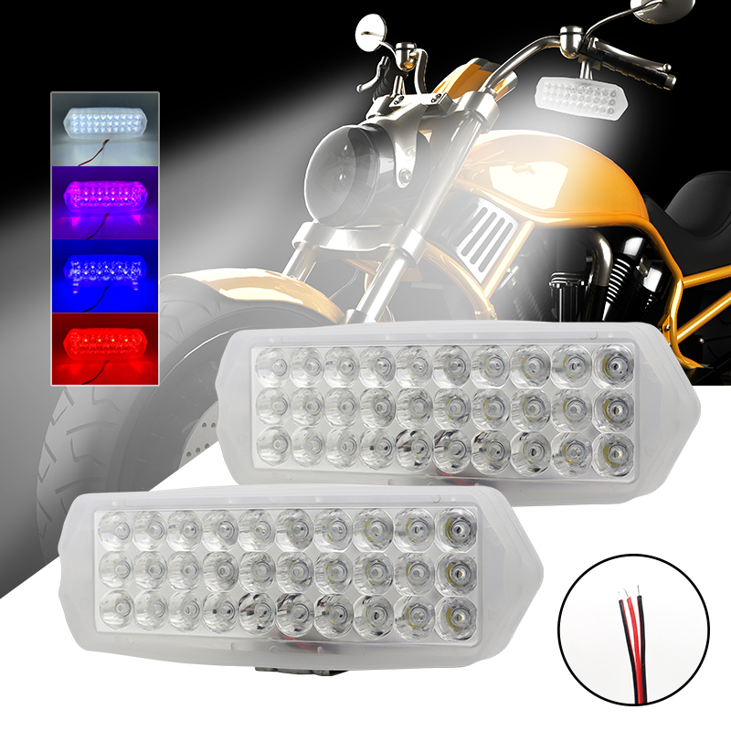 HearxinLED мотоциклетная фара 12 В, мотоциклетный прожектор, 30 светодиодов, скутер, вездеход, мотоцикл, фара, мотор, вспомогательное рабочее освещение для вождения