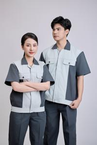 TC Fabric Respirant Durable Hi Visibility Workwear FMF Ensemble de vêtements de travail de sécurité à manches courtes en charbon de bois pour hommes du vietnamien - Product Image 4