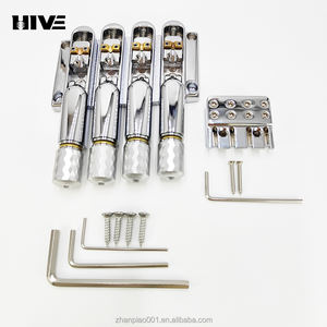 <span class=keywords><strong>Bajo</strong></span> eléctrico sin cabeza, gama alta, puente de cobre de cuatro cuerdas, placa de tensión de puente de guitarra con almohada debajo del puente, juego completo - Product Image 4