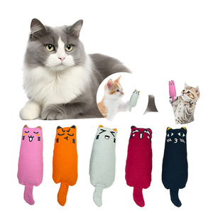 Catnip Cat Toy Plush Cartoon <strong>Kitten</strong> Chew Toy Soft Bite-Resistant Interactive Teething Toy for Indoor Cats - Product Image 1