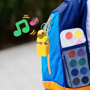 Quacking Duck Fidg 작은 노란색 오리 사운드 키 체인 해제 - Product Image 3