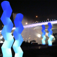 Colonne lumineuse LED gonflable, 16 couleurs, bon marché, pilier brillant, pour décoration, vente d'usine en chine, 1 pièce