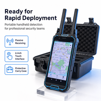 Détecteur de drones portable Rfisky Factory Sales, portée 1 à 3 km, bande de fréquences 100 MHz-6 GHz, batterie 8000 mAh, détecte 10 types, autonomie 3-4h