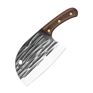 Grosir pisau koki memotong pegangan kayu tukang daging pisau pisau pemotong tradisional Cina