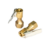 Embout de gonflage en laiton à verrouillage rapide, tête gourde, 1/4" NPT femelle, pour compresseur d'air avec manomètre
