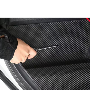 Tapis de porte de voiture en cuir en fibre de carbone protecteur de protection pour toyota rav4 <span class=keywords><strong>Xa40</strong></span> 2016 2017 2018 2019 coussin de boîte de rangement - Product Image 5