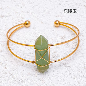 Pulsera hexagonal de cristal natural de doble punta para comercio transfronterizo, pulsera ajustable de amatista y ojo de tigre al por mayor - Product Image 6