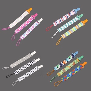 3 Pz/set Bambino Ciuccio Clip di Catena Ciuccio Dummy Clip di Capezzolo Supporto per il Bambino Del Fumetto Bambino di Stampa Clip Ciuccio Succhietto Titolare - Product Image 3