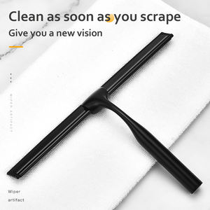 <span class=keywords><strong>Limpiacristales</strong></span> de Acero Inoxidable, Limpiador de Silicona para Ducha, Limpiador de Puertas de 10 Pulgadas, Color Negro, <span class=keywords><strong>Limpiacristales</strong></span> para Baño con Ventosa - Product Image 2