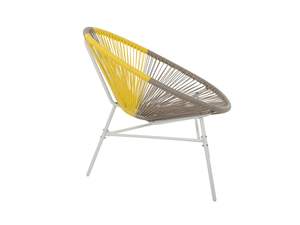 Ensemble de bistrot <span class=keywords><strong>Acapulco</strong></span> classique en acier métallique avec cadre en acier, table et chaises en rotin PE tressé à la main pour cafés et restaurants - Product Image 3