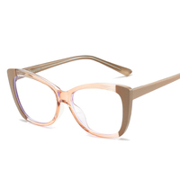 Gafas TR90 Ojo de Gato Grandes con Protección Anti Luz Azul para Mujer 2026, Monturas Ópticas con Lentes Transparentes, Gafas de Diseño para Dama