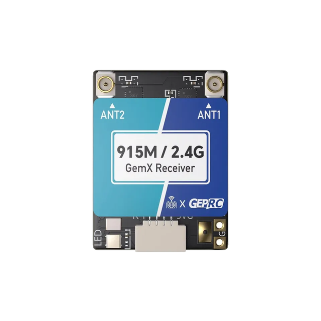 GGDX GEPRC ELRS 915M/2.4G GemX Gemini Dual Frequency Receiver FPV Crossover Aircraft RC Drones Accessories