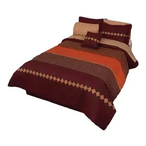 Juego de Funda de Edredón Joy King de 12 Piezas con Patrón Geométrico, Estilo Clásico para el Hogar - Product Image 1