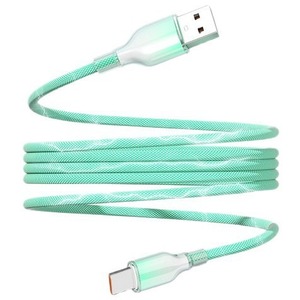 Cable de <span class=keywords><strong>USB</strong></span>-C magnético de 100W para IOS 1s, bobinado automático, nailon trenzado de 48 hilos, carga rápida sin enredos, 1,2 M para viajes/juegos - Product Image 1