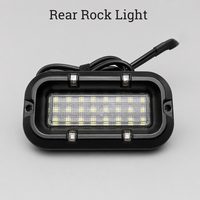 Feux de roche V2 entièrement métalliques à piles - Feux de roche LED de style Baja entièrement métalliques, auxiliaires arrière pour moto électrique tout-terrain