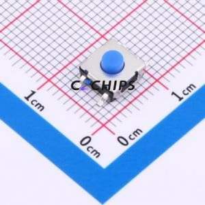 TS-1047A-A40B2-D2 Tactile Switch SMD,6.2x6.4mm Switch Single Pole Single Throw Round Button 1.8N Vertical Mount - Product Image 1