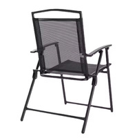 Ensemble de chaises pliantes en métal et rotin avec structure en fer pour balcon, maison, loisirs, table, conférence