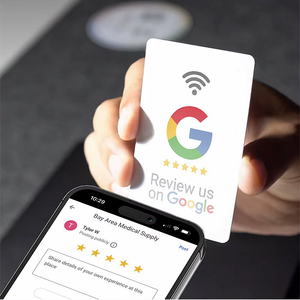 Tarjetas de Marketing NFC Personalizadas de 13.56MHz para Redes Sociales, NTAG213/215/216, Sin Contacto, para Reseñas de <span class=keywords><strong>Google</strong></span>, Porta Menús de Restaurante - Product Image 3