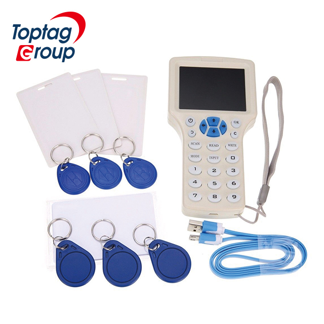 Stock Smart Card Decoder RFID NFC 13.56MHz/125KHZ ABS Keyfob Copier IC ID Card Reader/Writer Access Control System ISO 14443A