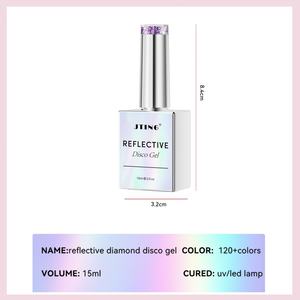 JTING Nueva Tendencia, Colección de Esmaltes de Gel Reflectantes de 12 Colores, Set de Esmaltes Láser Únicos en Caja, Proveedor de Esmaltes de Gel Personalizados OEM/ODM - Product Image 6